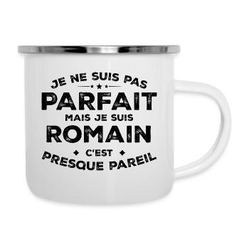 Romain A name, an attitude Roman humor - Camper Mug - white - Right
