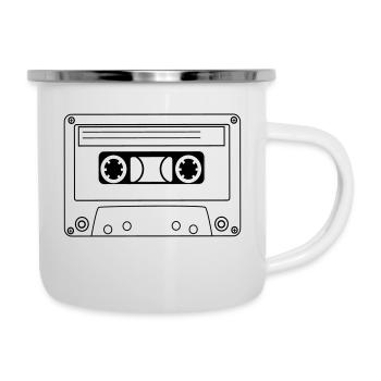 Oldschool Hip Hop cassette - Camper Mug - white - Right