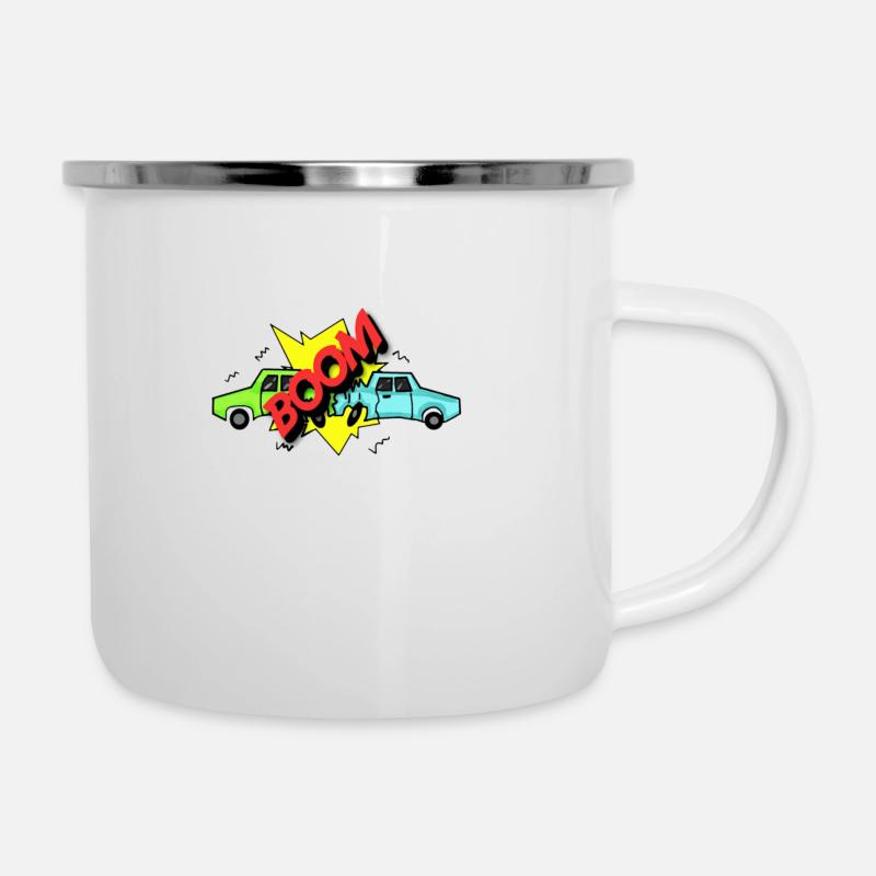 Accident - Tasse émaillée - blanc