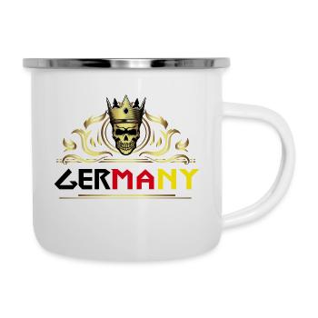 Germany - Tasse émaillée - blanc - Droite