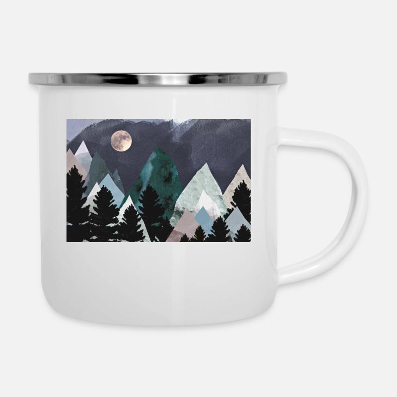 Mountains 2.0 - Tasse émaillée - blanc