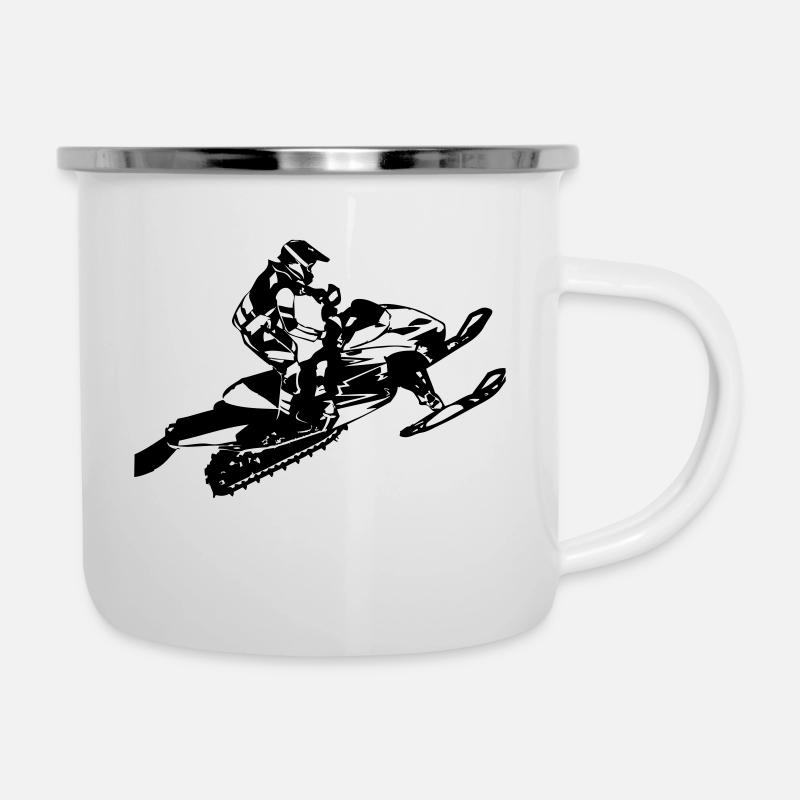 Snowmobile - Camper Mug - white