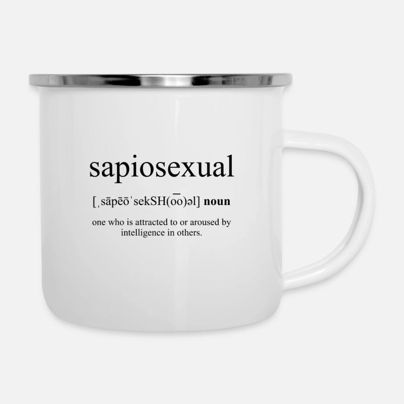 Sapiosexual (sapiosexuality) definition - Camper Mug - white
