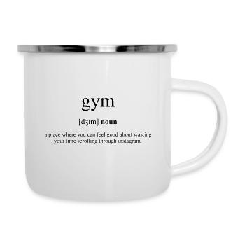 Gym (Gym) Definition Dictionary - Camper Mug - white - Right