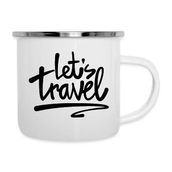 let's travel - Camper Mug - white - Right