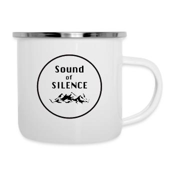 Sound of Silence - Emaille-Tasse - Weiß - Rechts