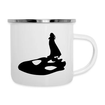 albator - Tasse émaillée - blanc - Droite
