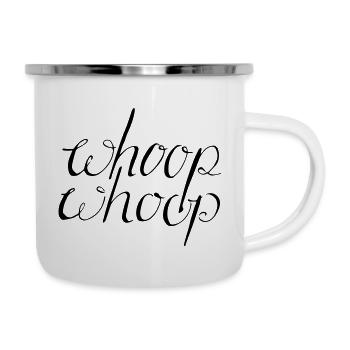 whoopwhoop - Tasse émaillée - blanc - Droite