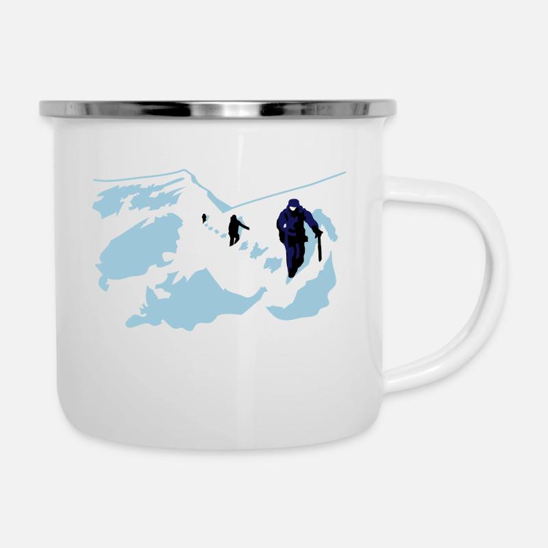 Escalade - Tasse émaillée - blanc