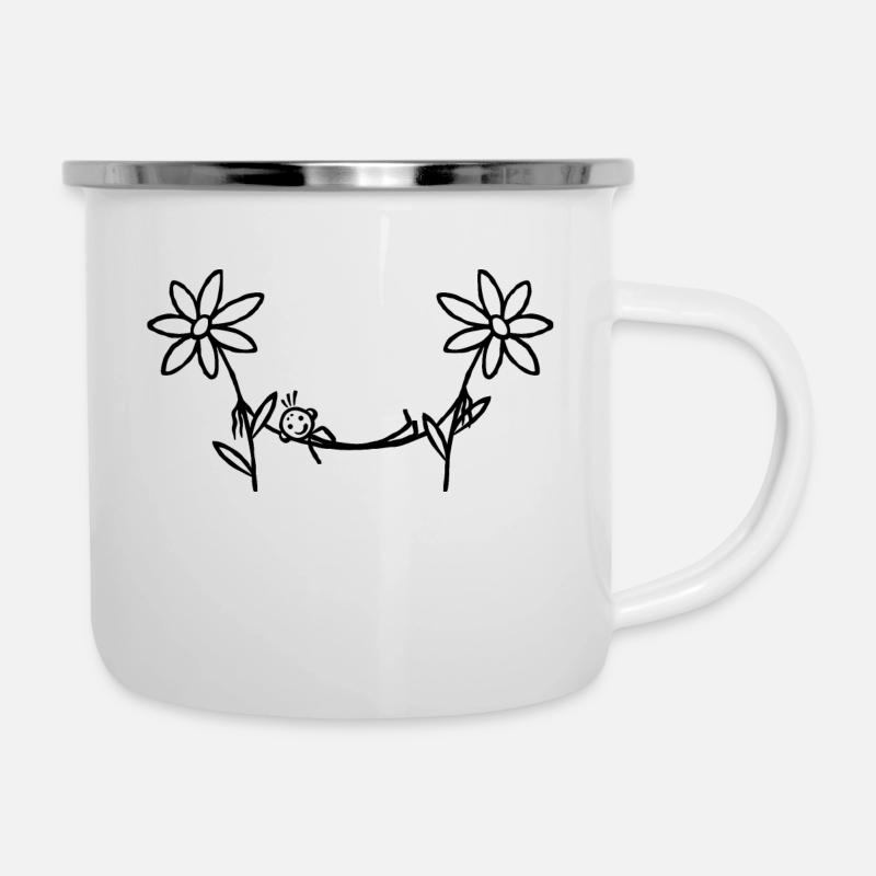 Hamac Traîner Relaxed Chillen - Tasse émaillée - blanc