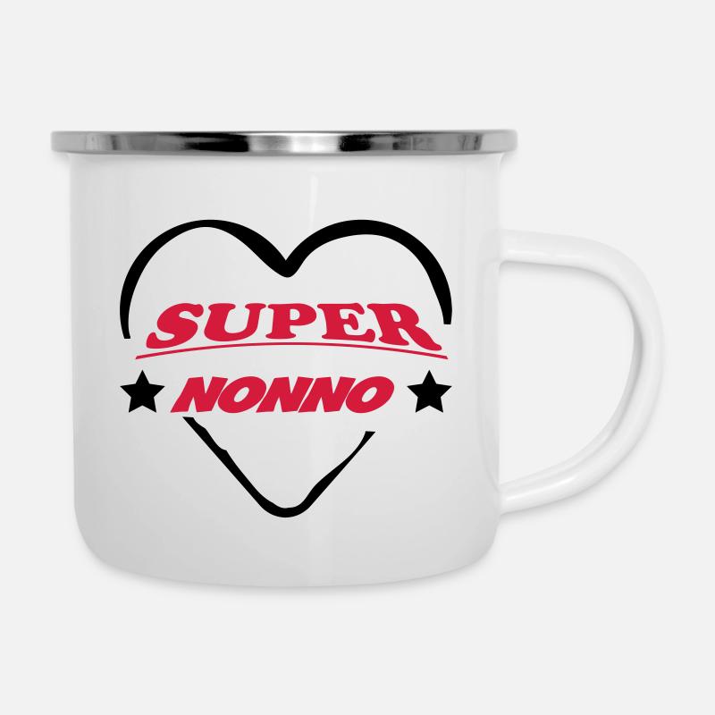 Super nonno 111 - Tasse émaillée - blanc