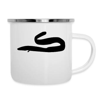 Aal - Emaille-Tasse - Weiß - Rechts
