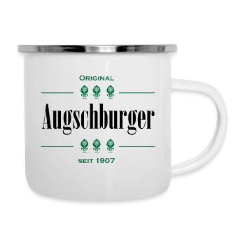 Augschburger - Orginal depuis 1907 - Tasse émaillée - blanc - Droite