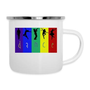 Dance - Tasse émaillée - blanc - Droite