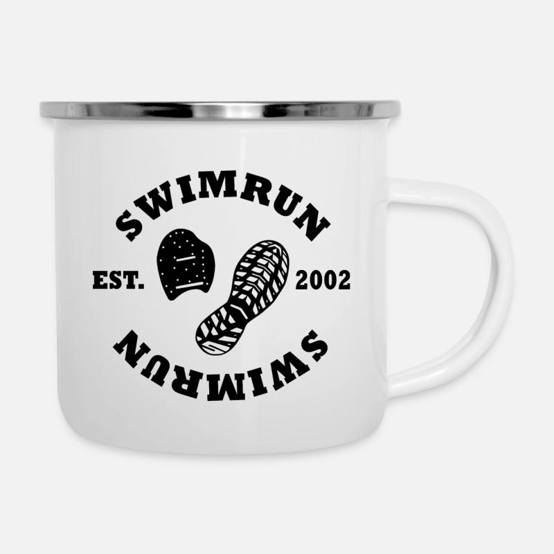 SWIMRUN est.2002 - Tasse émaillée - blanc