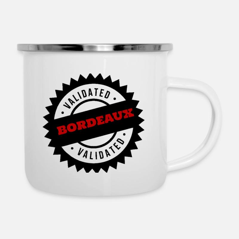 Bordeaux c'est validé - Tasse émaillée - blanc