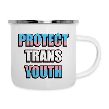 Protect Trans Youth - Camper Mug - white - Right