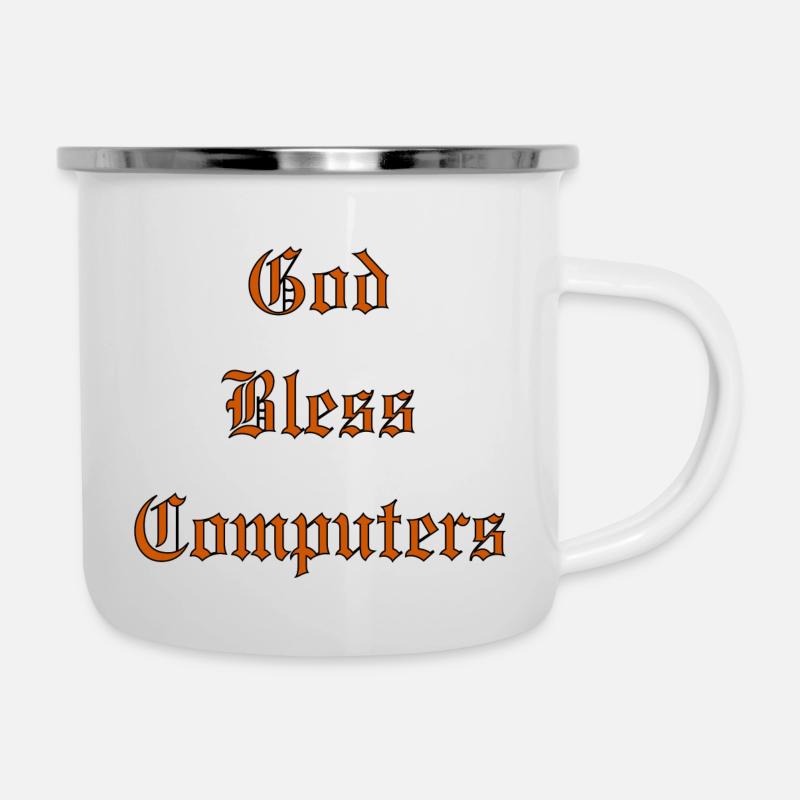 GodBlessComputers - Camper Mug - white