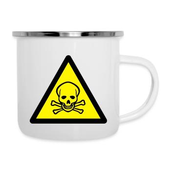 sign_2c_warning_skull - Camper Mug - white - Right