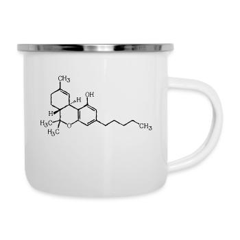 THC molecular formula - Camper Mug - white - Right
