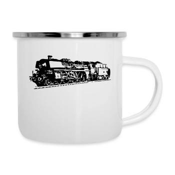 steam locomotive - Camper Mug - white - Right