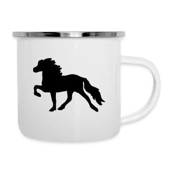 Icelandic horse - black - Camper Mug - white - Right