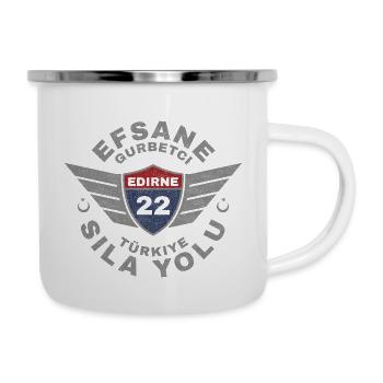 Edirne - Emaille-Tasse - Weiß - Rechts
