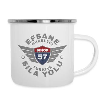 Sinop - Emaille-Tasse - Weiß - Rechts