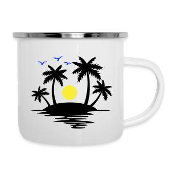 Paradise Island - Camper Mug - white - Right