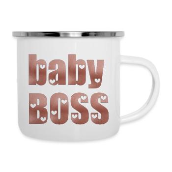 babyboss - Emaille-Tasse - Weiß - Rechts