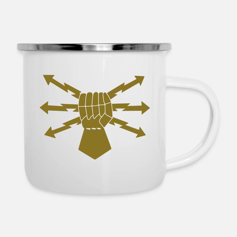 Elektronische Kriegsführung - Emaille-Tasse - Weiß