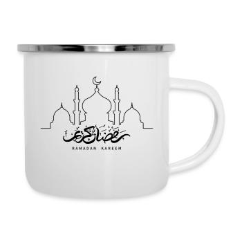 Ramadan Kareem/Islamic motif - Camper Mug - white - Right