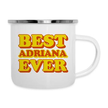 Adriana First Name Funny Gift - Camper Mug - white - Right
