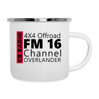 CB Radio FM16 - Emaille-Tasse - Weiß - Rechts