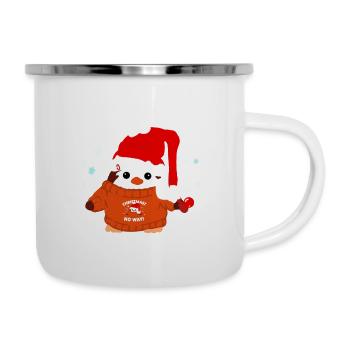 Funny Christmas Penguin - Camper Mug - white - Right