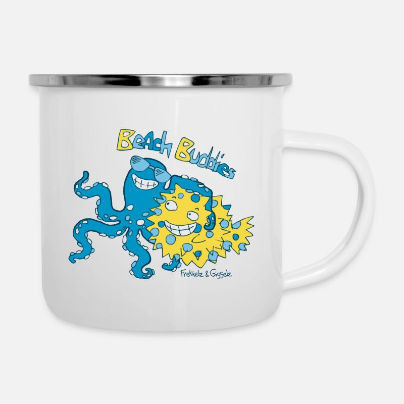 Beach Buddies - Camper Mug - white