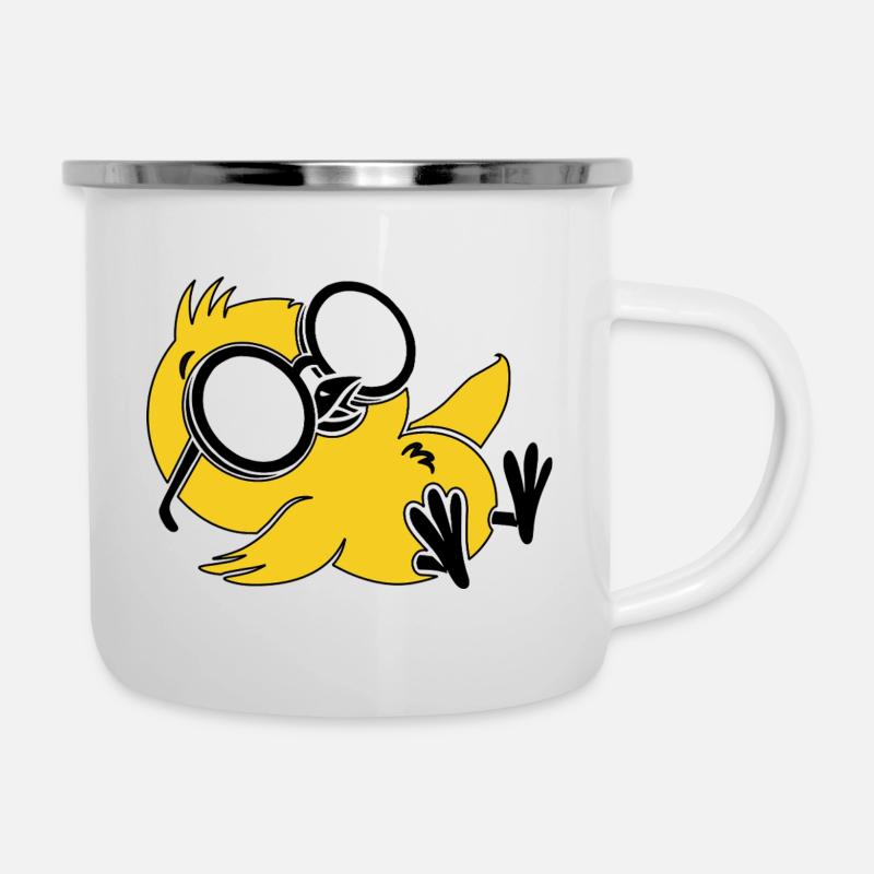 Cool Chill Penguin Sunglasses Drôle d’été - Tasse émaillée - blanc