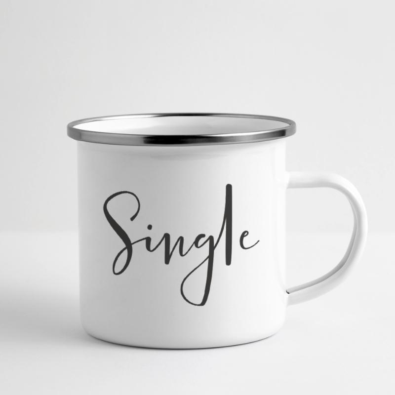 Simple – Conception de texte à déclaration cool Tasse émaillée