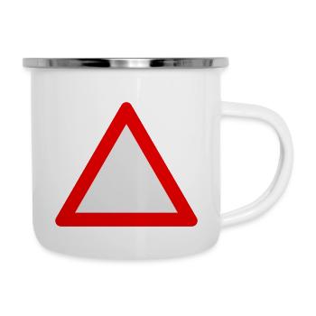 Blank Warning Triangle - Camper Mug - white - Right