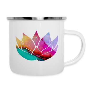 Lotus flower - Camper Mug - white - Right