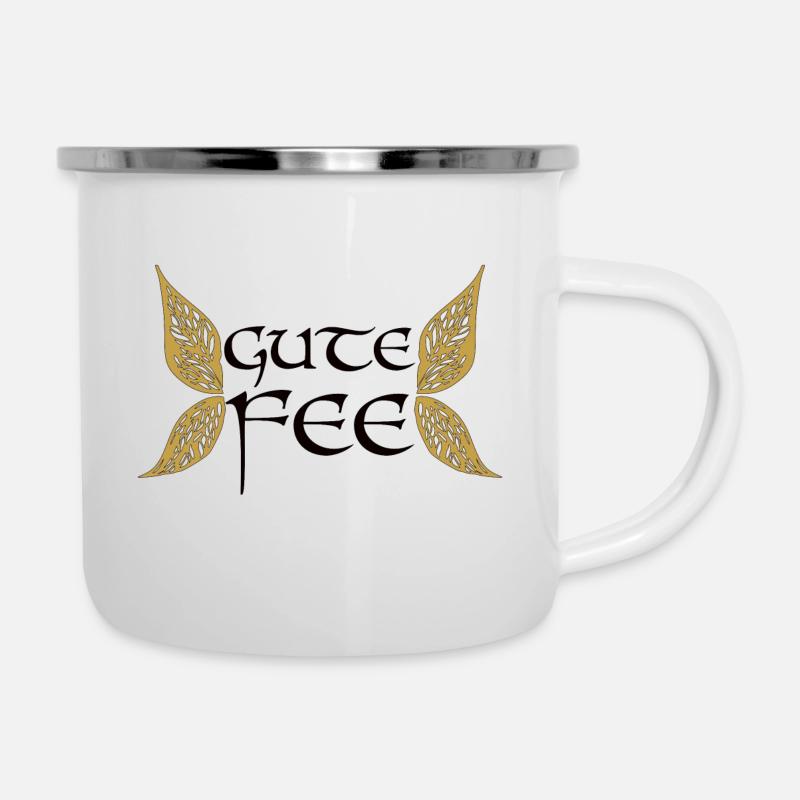 Bonne magie aile de fée - Tasse émaillée - blanc