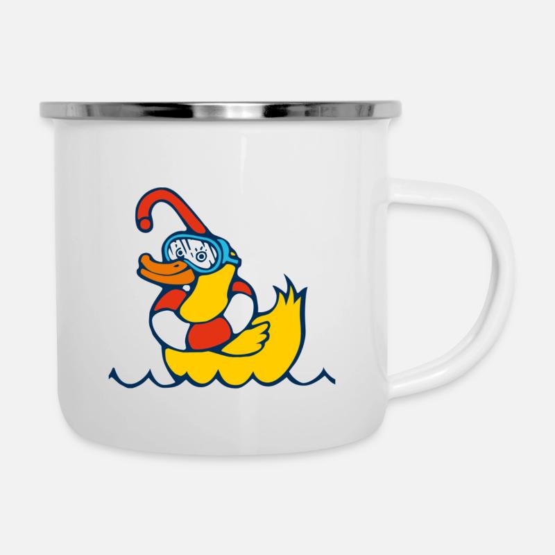Diver's duck - Camper Mug - white