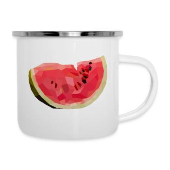 Melon melon in polygon style - Camper Mug - white - Right