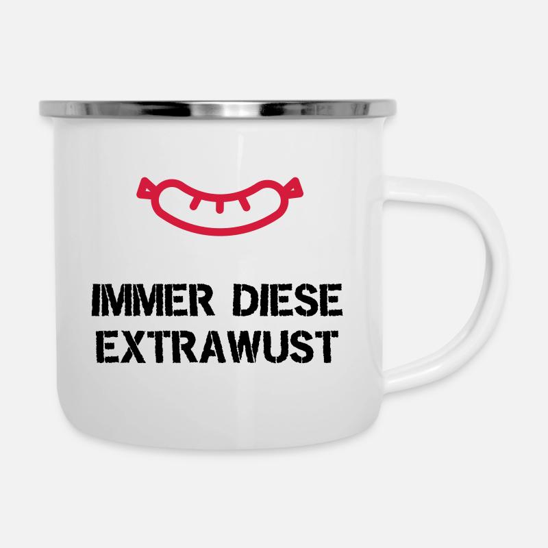 Immer diese Extrawurst - Emaille-Tasse - Weiß
