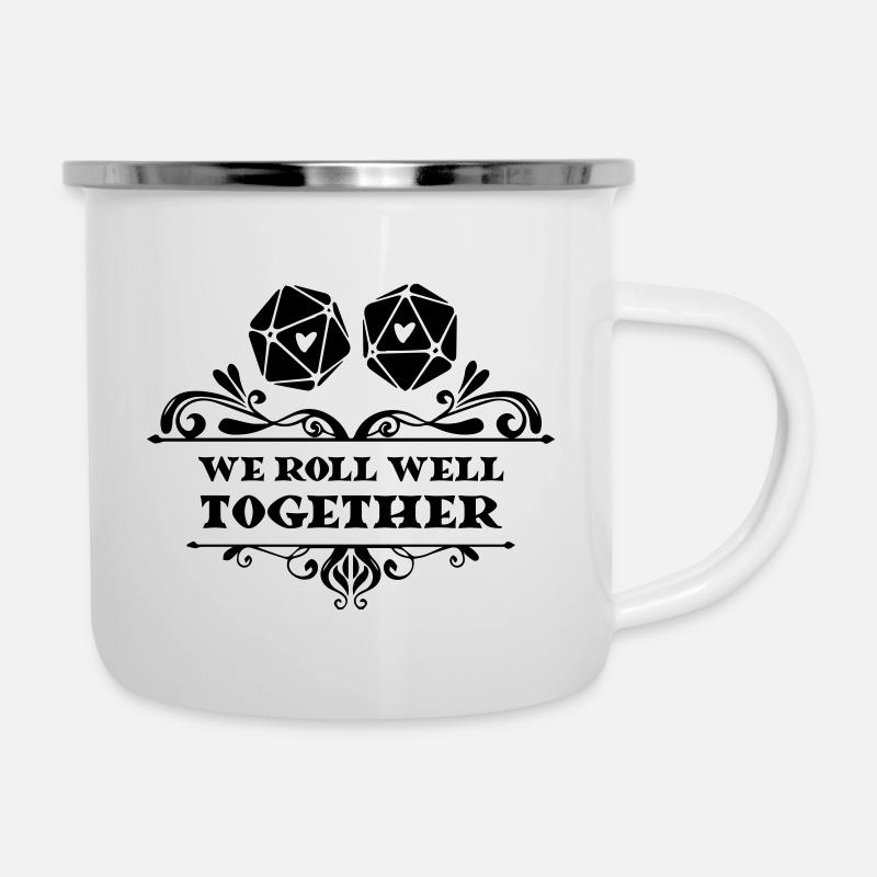 Romantic design for tabletop role players - Camper Mug - white