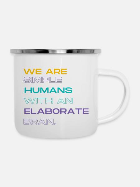 Humans - Tasse émaillée - blanc