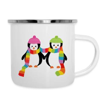 Christmas Pengus - Soul Relatives - Camper Mug - white - Right