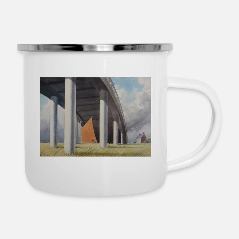 The Flyover - Camper Mug - white