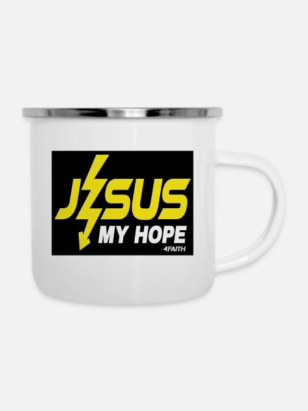 Jésus mon espérance - Tasse émaillée - blanc