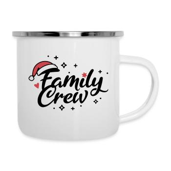 Équipage familial Noël - Tasse émaillée - blanc - Droite